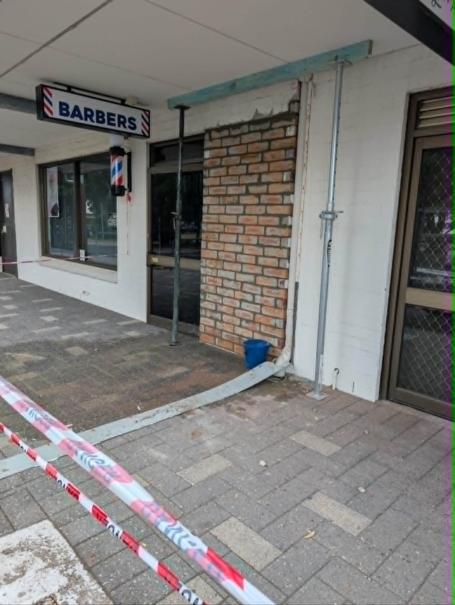 Brick wall rebuild after vehicle impact, Australind